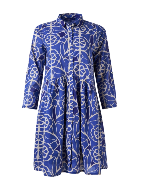 Product image - Ro's Garden - Deauville Blue Oahu Print Shirt Dress