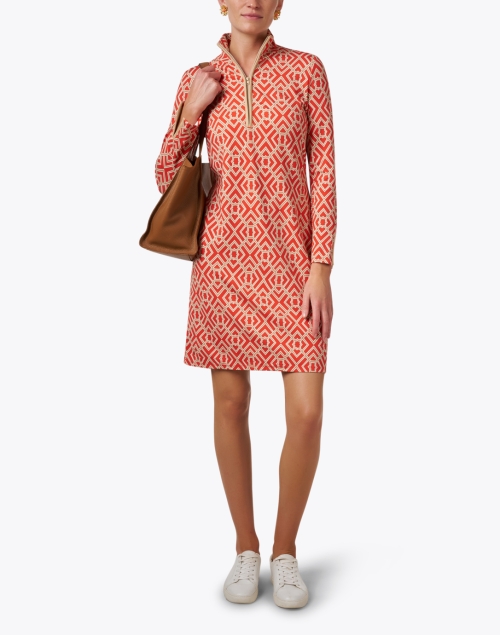 Look image - Jude Connally - Anna Orange Print Dress