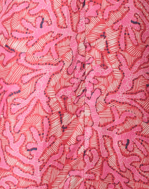 Fabric image - Chufy - Mila Pink Print Silk Maxi Dress