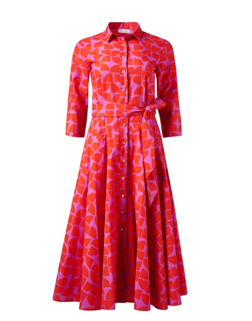 Product image - Rosso35 - Red and Pink Geometric Printed Dress