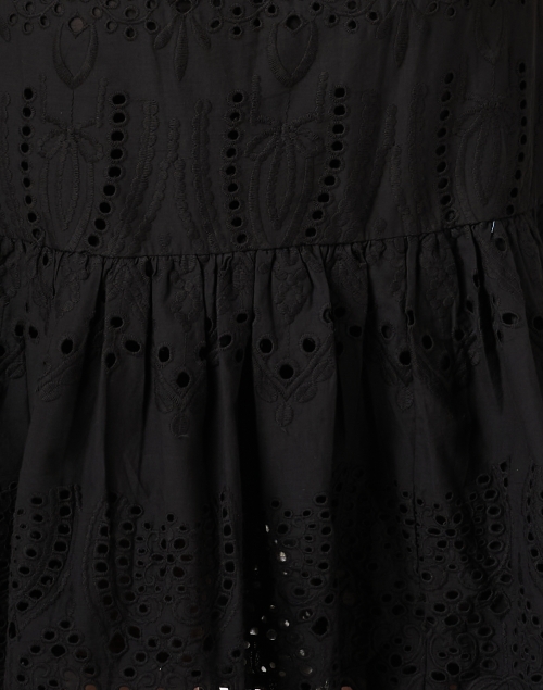 Fabric image - Bell - Rainey Black Cotton Eyelet Dress