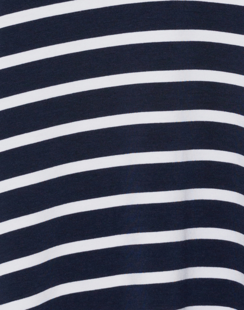 Fabric image - Southcott - Wonder-V Navy and White Striped Bamboo-Cotton Top