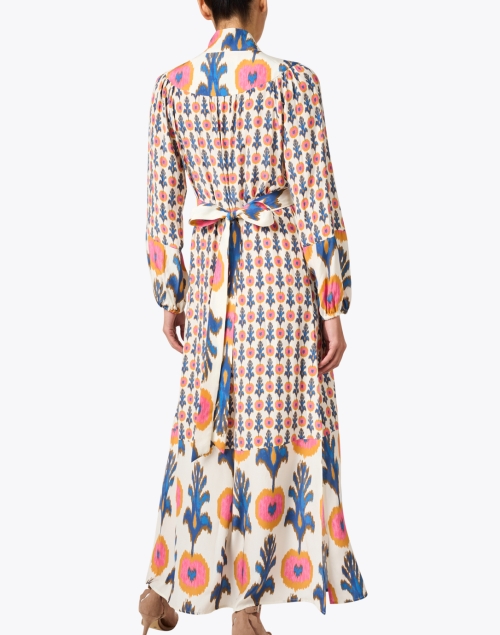 Back image - Figue - Starlight Multi Print Silk Dress