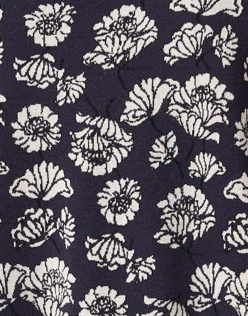 Fabric image - Weekend Max Mara - Zufolo Navy Floral Sweater