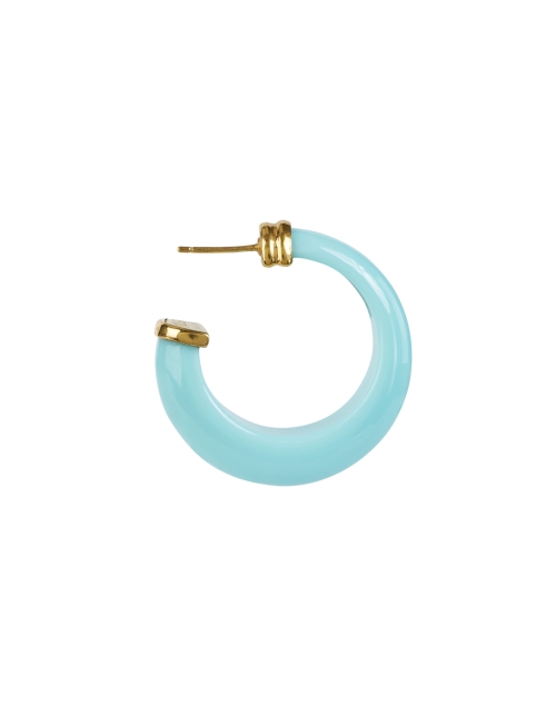 Back image - Gas Bijoux - Blue Hoop Earrings