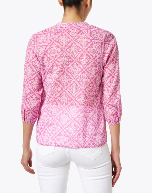 Back image - Banjanan - Gemini Pink Print Cotton Top