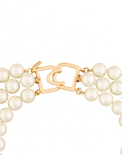 Kenneth Jay Lane - Pearl Triple Strand Necklace