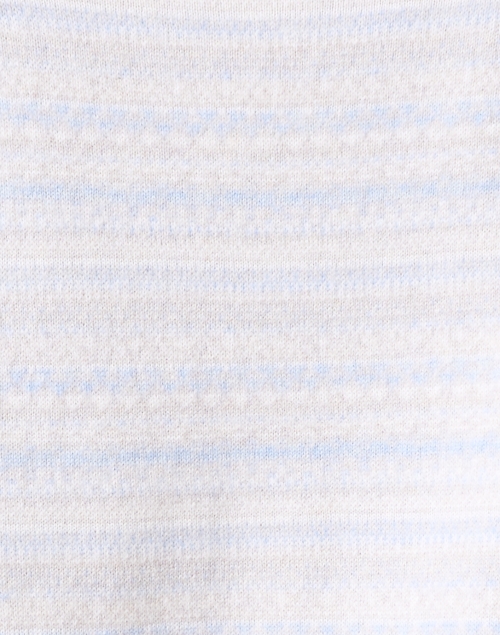 Fabric image - Kinross - Blue and Grey Striped Cashmere Sweater