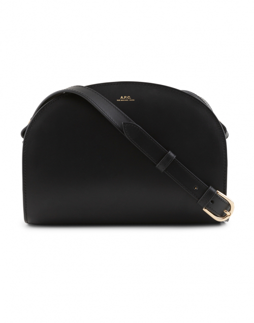 Product image - A.P.C. - Black Demi Lune Leather Crossbody Bag