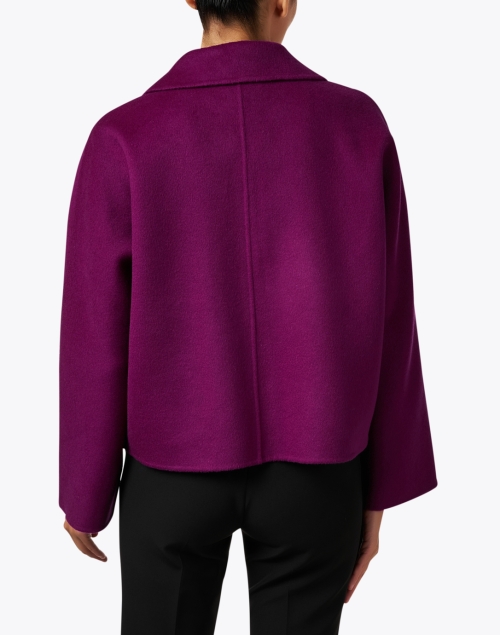 Back image - Odeeh - Cyclamen Purple Wool Cashmere Jacket