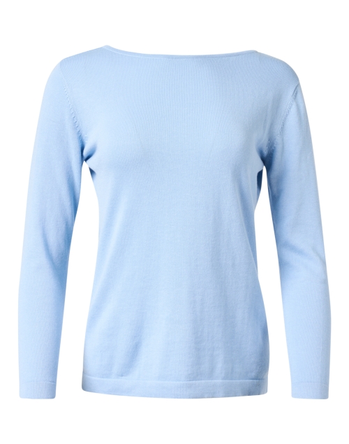 Product image - Blue - Light Blue Pima Cotton Sweater 
