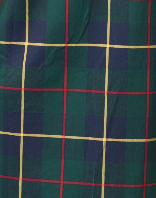 Fabric image - Gretchen Scott - Plaidly Green Plaid Ruffle Neck Dress