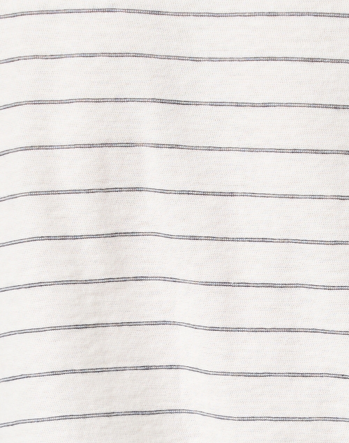 Fabric image - Vince - White Striped Cotton Top