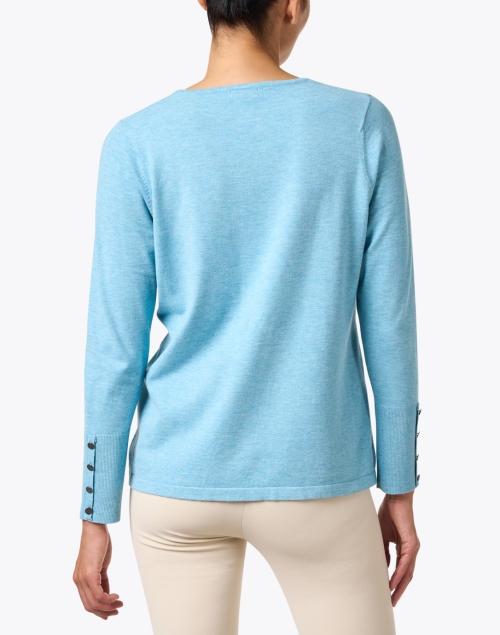 Back image - J'Envie - Blue Crewneck Sweater