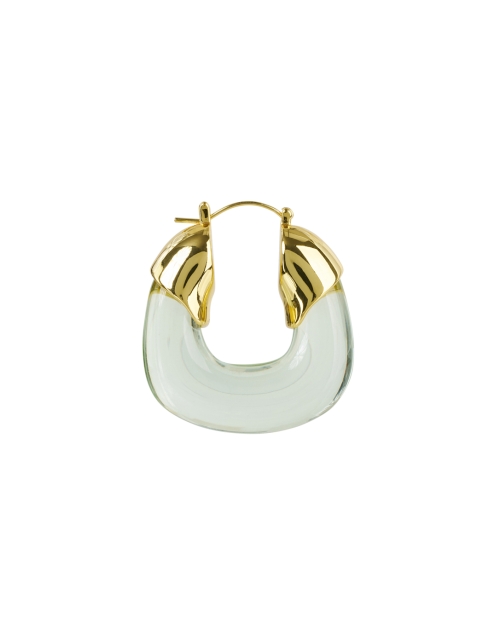 Back image - Lizzie Fortunato - Green Organic Hoop Earrings