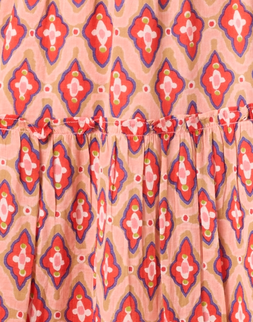 Fabric image - Banjanan - Bazaar Coral Abstract Print Dress