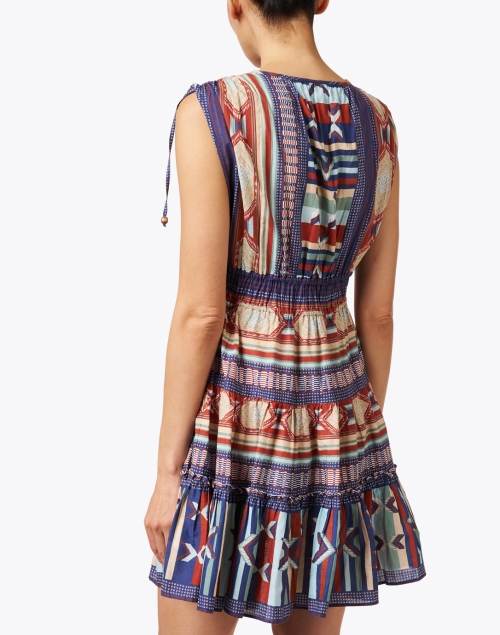 Back image - Veronica Beard - Mayim Multi Print Cotton Dress