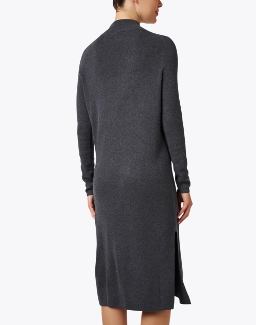 Back image - Repeat Cashmere - Grey Knit Midi Dress