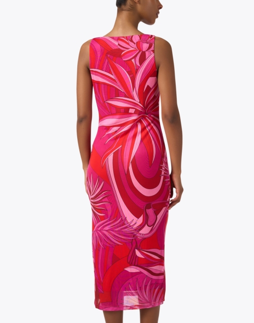 Back image - Farm Rio - Pink Multi Print Dress