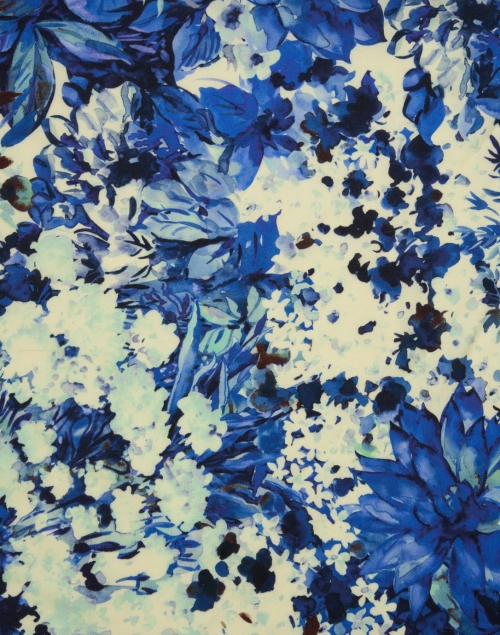 Fabric image - Rani Arabella - Blue Meadow Floral Printed Scarf