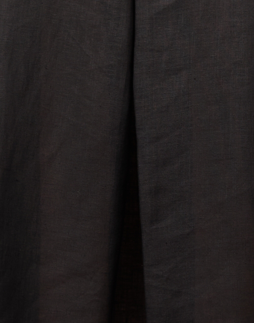 Fabric image - Piazza Sempione - Black Embroidered Linen Cotton Dress