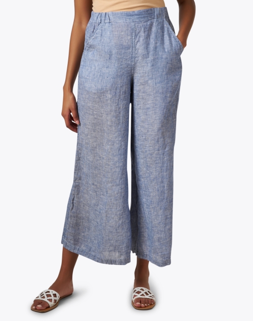Front image - CP Shades - Wendy Blue Linen Pant