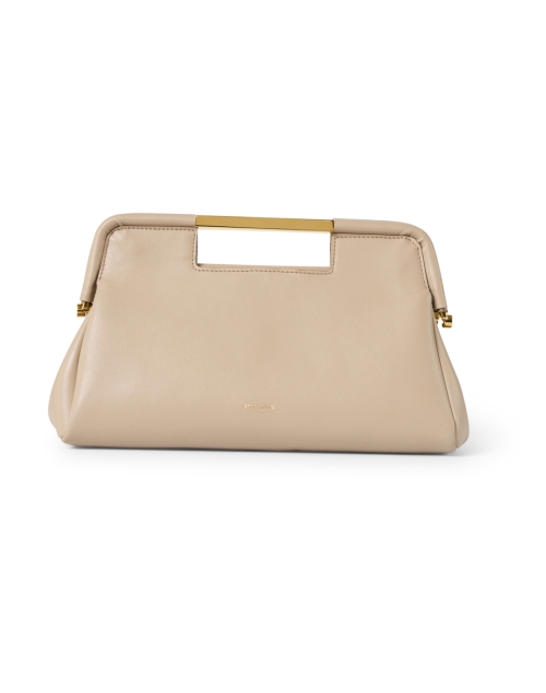 DeMellier Seville Taupe Leather Clutch