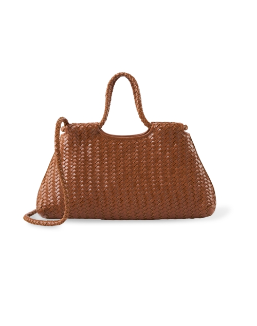 Back image - Bembien - Gabine Brown Woven Leather Bag