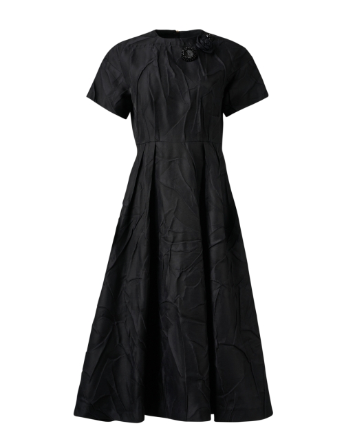 Product image - Odeeh - Black Crinkle Fit and Flare Dress