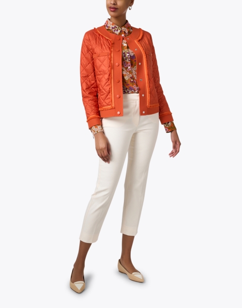 Ferro Orange Quilted Jacket