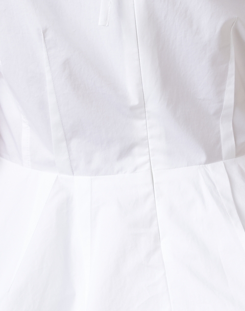 Fabric image - Odeeh - White Cotton Poplin Peplum Top
