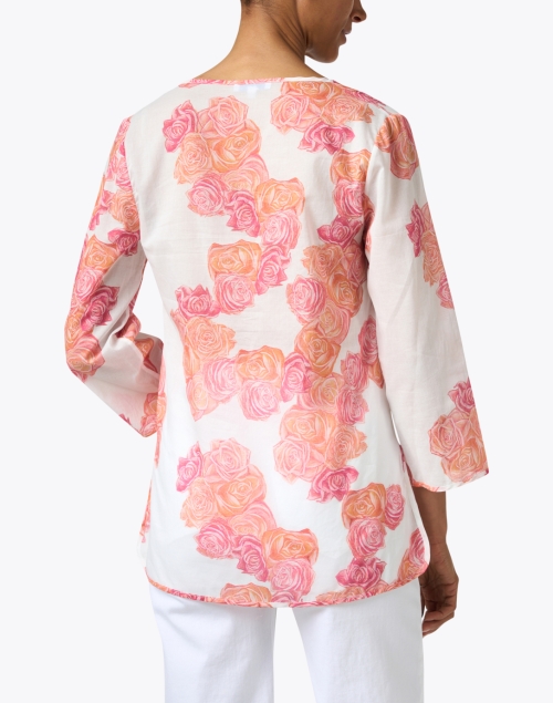Back image - Ala von Auersperg - Izzy Rose Print Cotton Tunic Top
