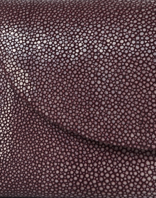 Fabric image - J Markell - Baby Grande Merlot Stingray Clutch