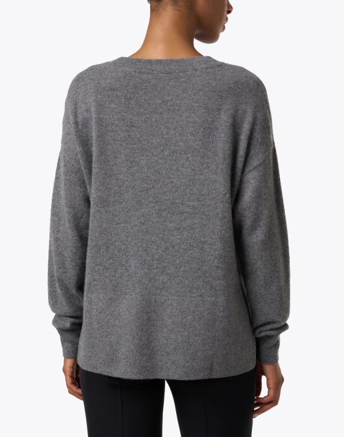Back image - Repeat Cashmere - Grey Cashmere Sweater