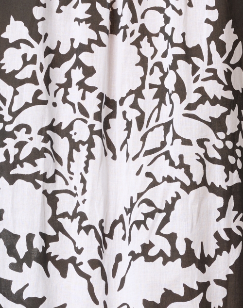 Juliet Dunn - Black and White Palladio Print Cotton Dress