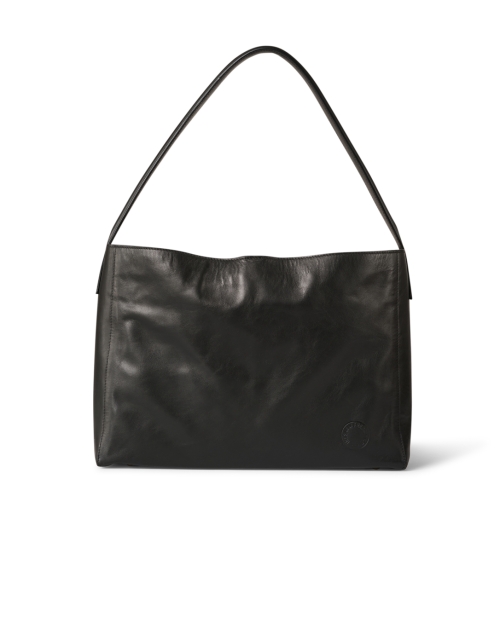 Product image - Ines de la Fressange - Leonore Black Leather Shoulder Bag