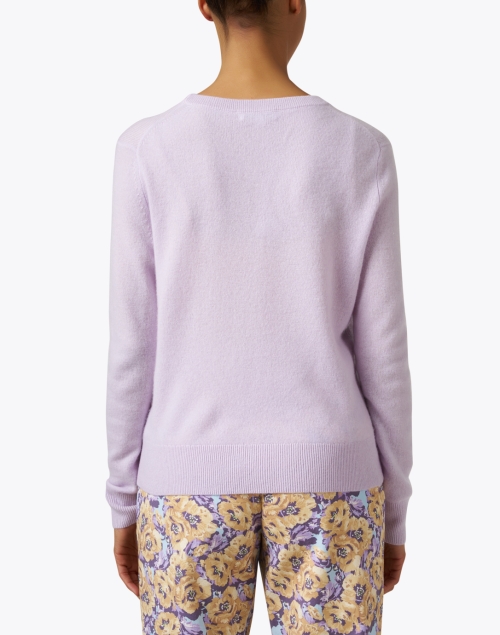 Back image - White + Warren - Lilac Cashmere Sweater
