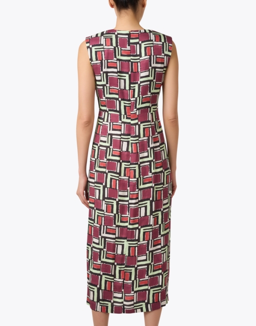 Back image - St. John - Multi Geometric Print Dress