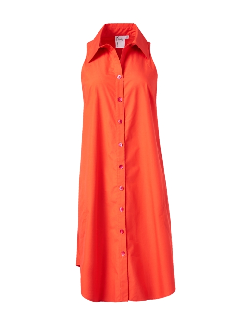Product image - Finley - Swing Orange Cotton Shirt Dress