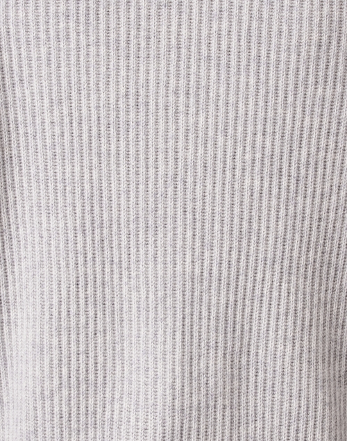 Fabric image - Kinross - Grey Ribbed Cashmere Sweater