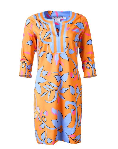 Product image - Gretchen Scott - Orange Floral Printed Jersey Dress