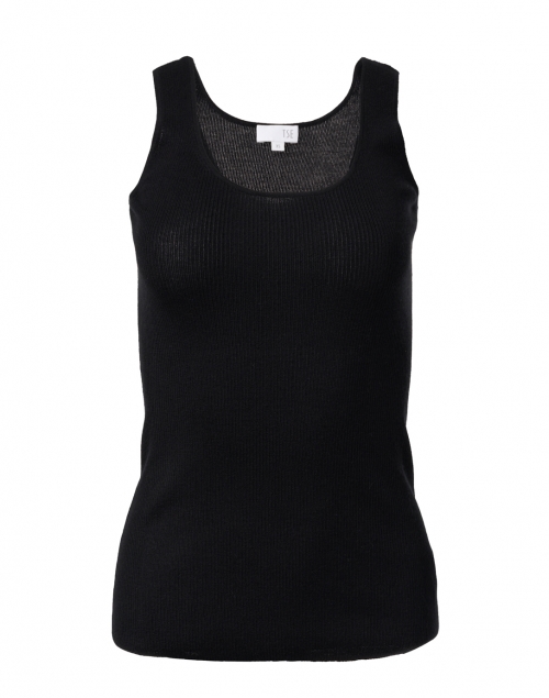 Product image - TSE Cashmere - Black Silk Cashmere Rib Tank