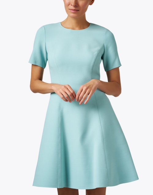 Front image - Lafayette 148 New York - Seagrass Fit and Flare Dress