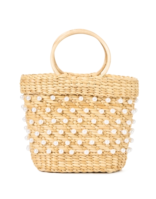 Product image - Poolside - Mak Tan Pearl Woven Handbag