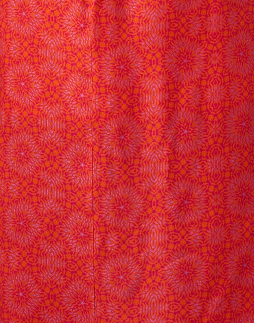 Fabric image - Santorelli - Fara Red Print Silk Wrap Dress
