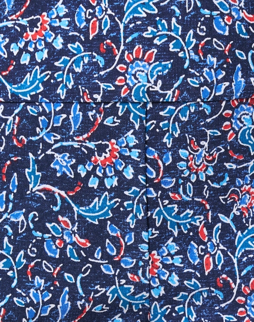 Fabric image - Elliott Lauren - Blue Print Pull On Ankle Pant