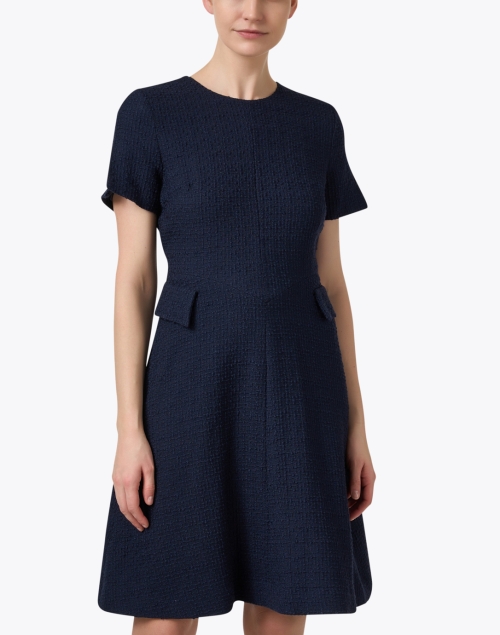Front image - Jane - Solange Navy Tweed Dress