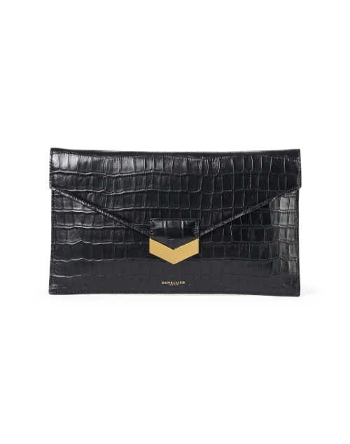 Product image - DeMellier - London Black Embossed Leather Clutch
