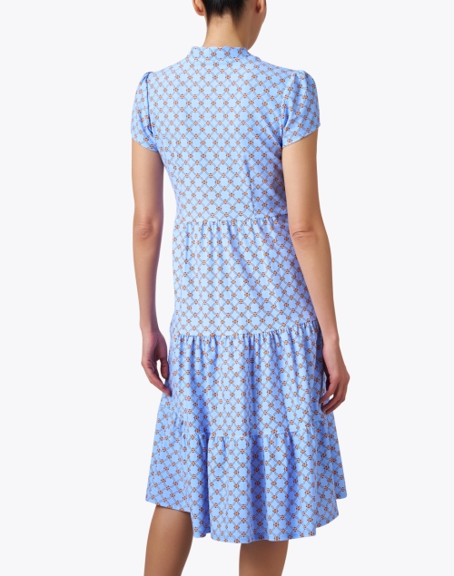 Back image - Jude Connally - Libby Blue Print Tiered Dress