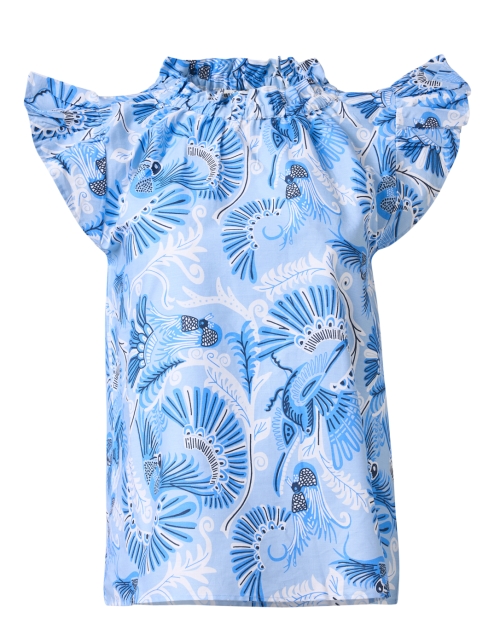 Product image - Sail to Sable - Blue Printed Cotton Blouse